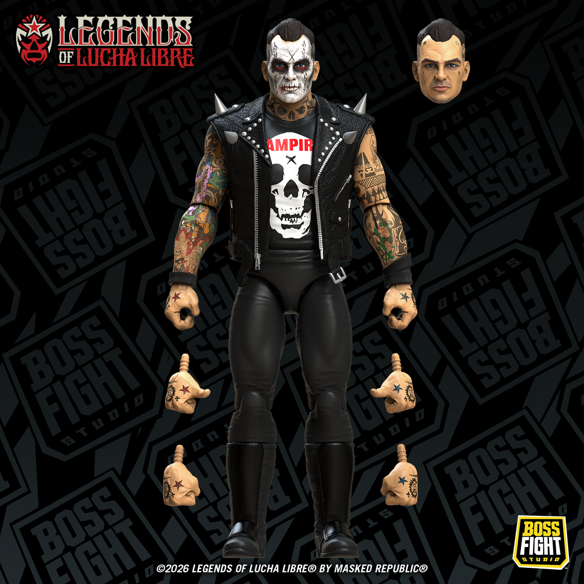 Boss Fight Studio Legends of Lucha Libre Fanaticos Vampiro (Coffin Box Resurrected) Action Figure - View 8