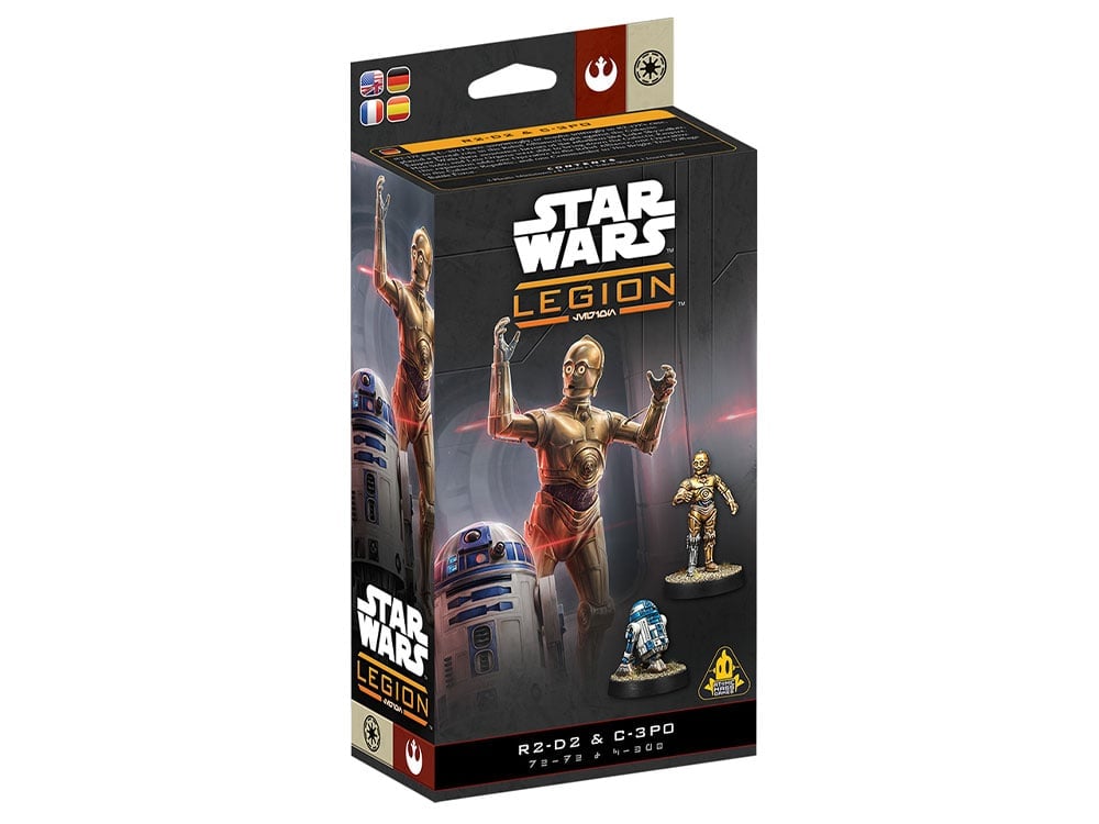 Atomic Mass Games Star Wars: Legion R2-D2 and C-3PO Expansion Plastic Miniatures - View 2