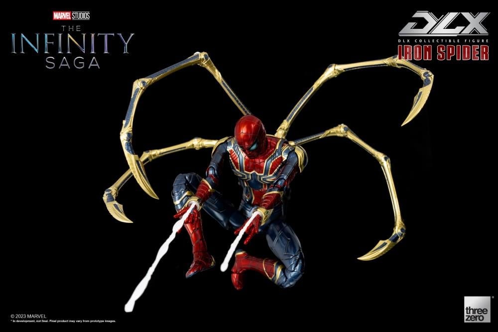threezero Marvel Avengers: The Infinity Saga DLX Iron Spider 1/12 Scale 6.5-Inch Action Figure - View 14