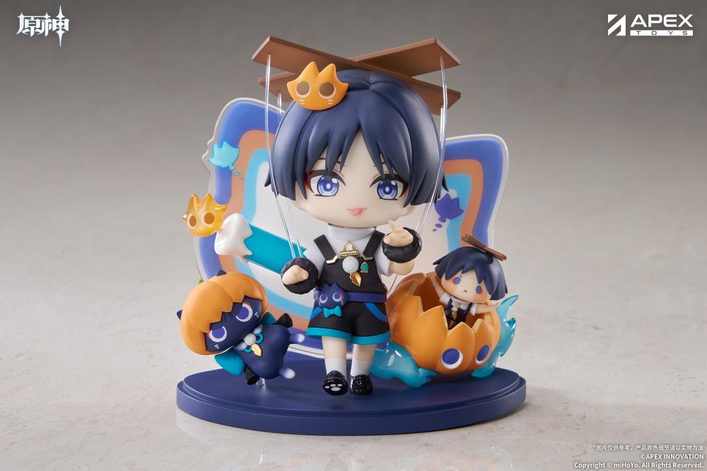 Apex Genshin Impact Wanderer (Twilight Whimsy) Chibi Figure (With Bonus) 4-Inch - View 12