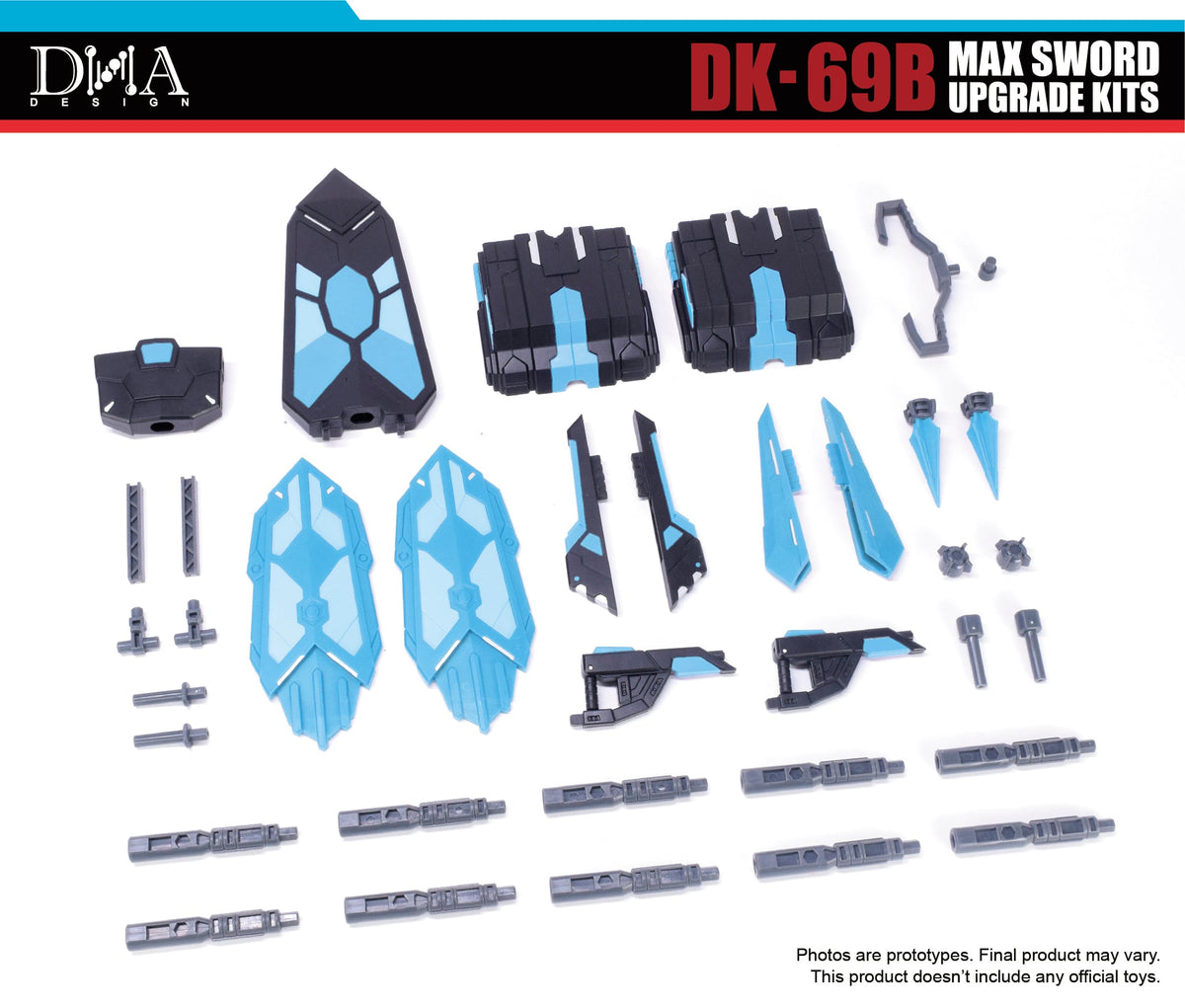 DNA Design DK-69B Max Sword Upgrade Kit ABS and PVC Model Accessory Set - View 3