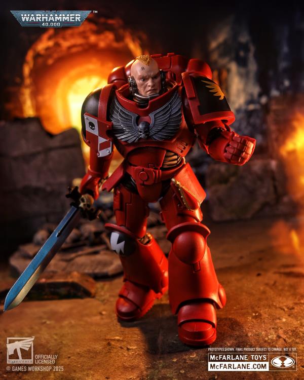 McFarlane Toys Warhammer 40,000 Blood Angels Assault Intercessor Sergeant Plastic Action Figure - View 4