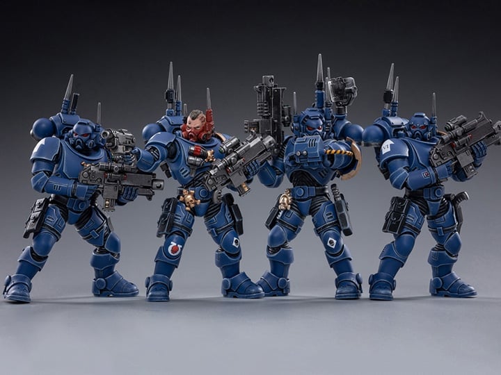JoyToy Warhammer 40K Ultramarines Infiltrators Box of 4 1/18 Scale Figures - View 2