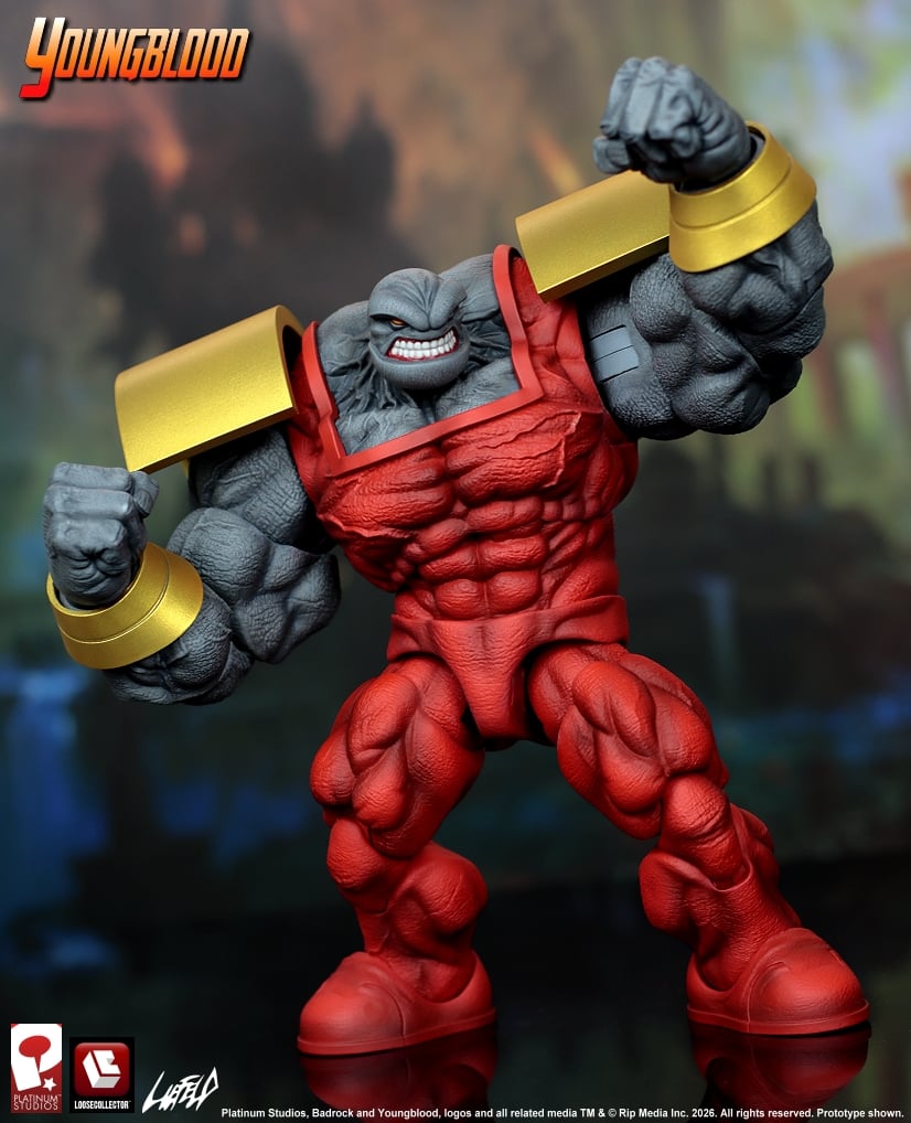 LooseCollector Rob Liefeld's Youngblood Badrock 1/12 Scale Action Figure, 9.5-Inch - View 7