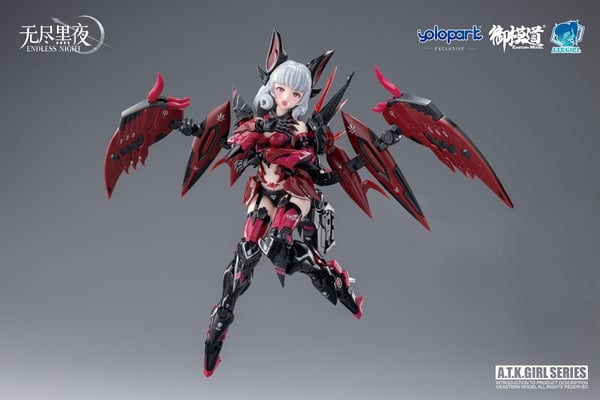 Eastern Model A.T.K. Girl Endless Night Vampire Camilla 1/12 Scale Model Kit, 6.69-Inch - View 24