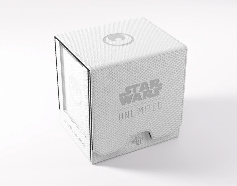 Gamegenic Star Wars: Unlimited Twin Suns White and Black Deck Pod in Hexafyber Material - View 4