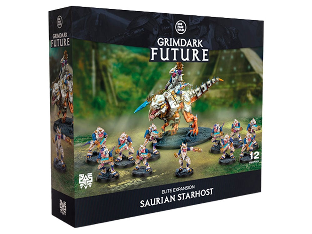 One Page Rules Grimdark Future Saurian Starhost Elite Expansion Board Game - View 2