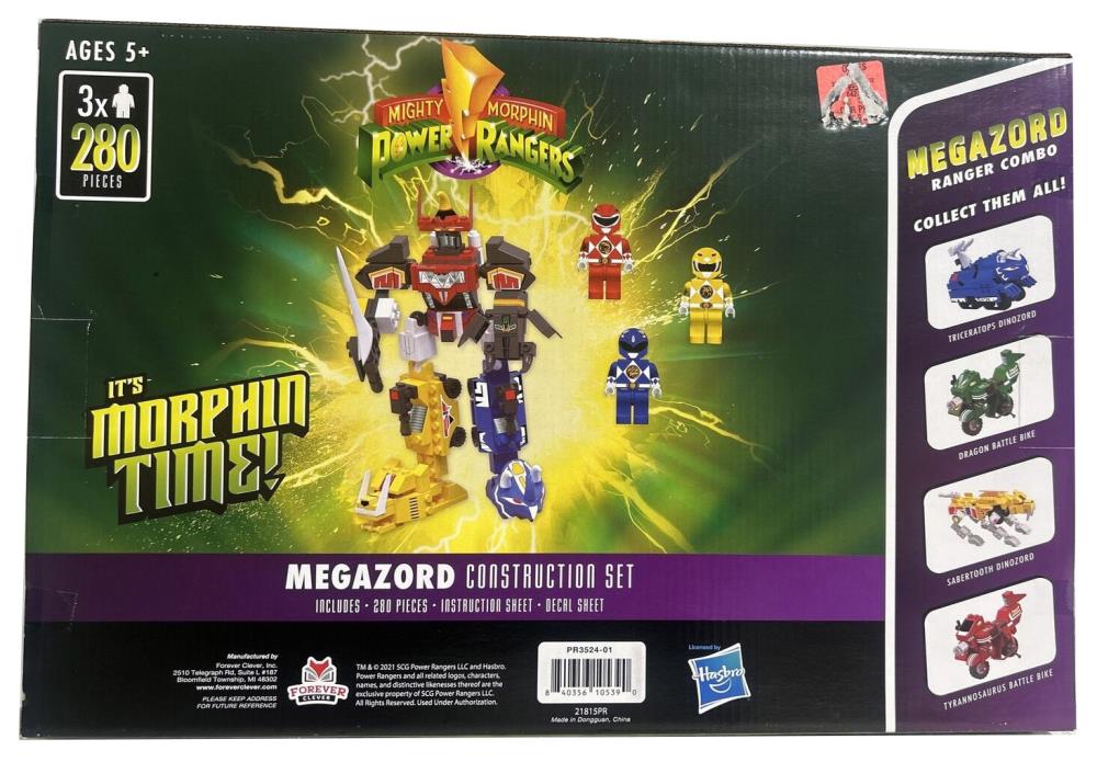 Forever Clever Mighty Morphin Power Rangers Set of 2 Plastic Building Kits - View 4