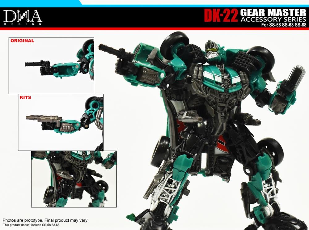DNA Design DK-22 Gear Master Accessory Series Upgrade Kit Plastic Model Accessory Set - View 11