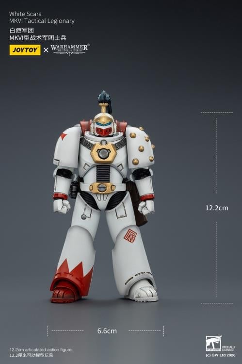 JoyToy Warhammer The Horus Heresy White Scars MKVI Tactical Legionary 1/18 Scale Action Figure - View 14