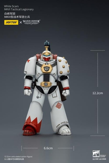 JoyToy Warhammer The Horus Heresy White Scars MKVI Tactical Legionary 1/18 Scale Action Figure - View 14