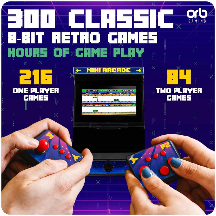 ThumbsUp! Orb Retro Gaming 2-Player Retro Mini Arcade Machine (7-Inch) - View 4
