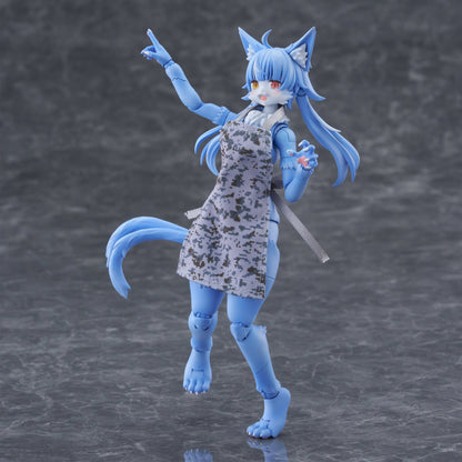 Aoshima KemoPla Omaneko Model Kit in ABS and PVC (5.8-Inch) - View 4