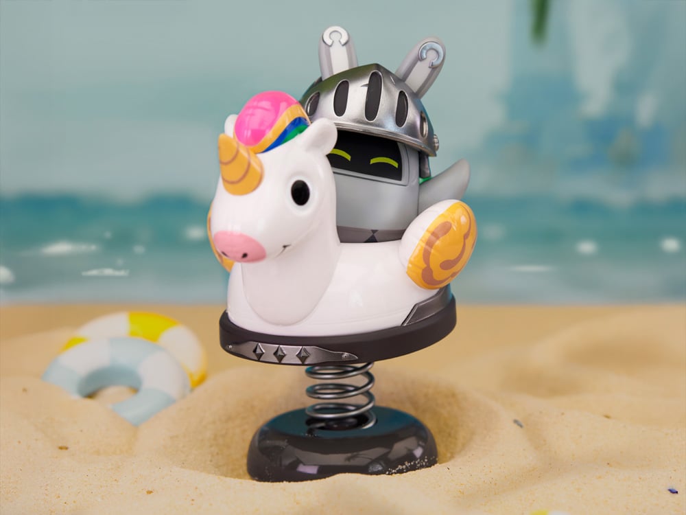 Apex Zenless Zone Zero Happy Shake Knightboo Bangboo Springy Chibi Figure, 3.5-Inch - View 2