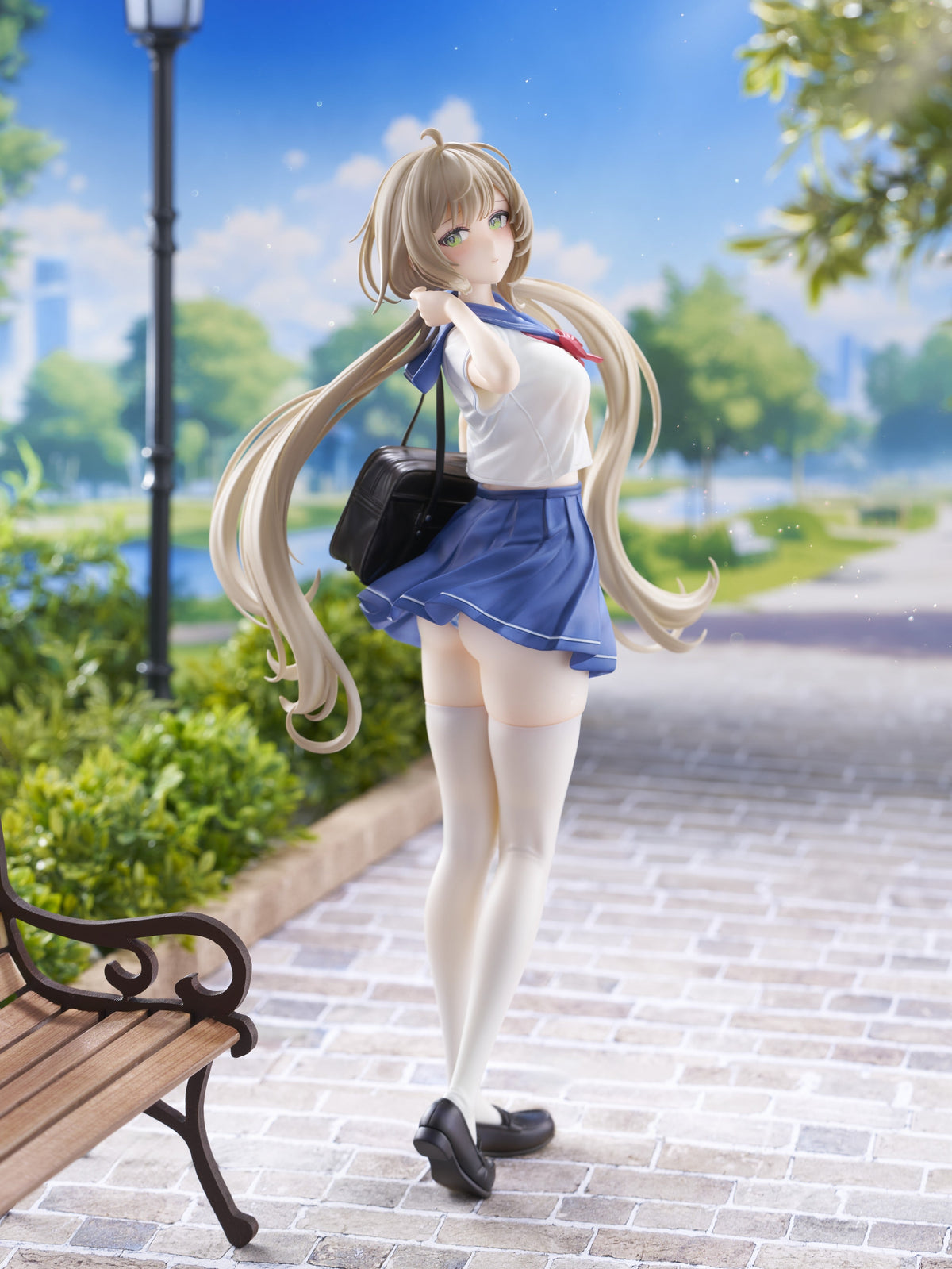 KoiKoi Houkiboshi Illustration -Sakura- Momoko (Uniform Ver.) 1/6 Scale Figure - View 3