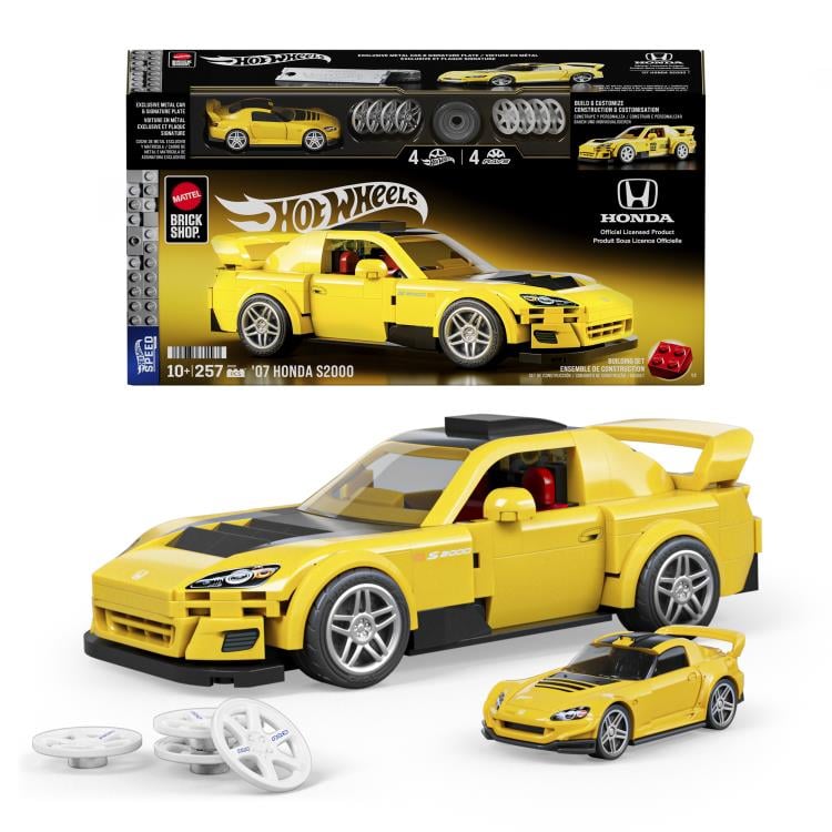Hot Wheels Speed Series Mattel Brick Shop Custom '07 Honda S2000 1/32 Scale Building Set - View 8