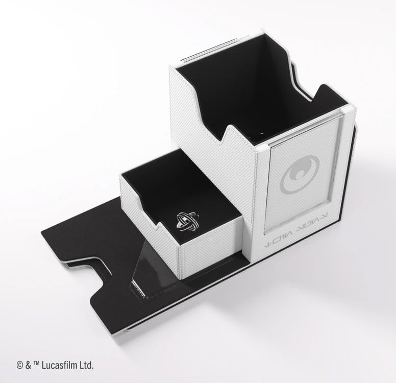 Gamegenic Star Wars: Unlimited Twin Suns White and Black Deck Pod in Hexafyber Material - View 9