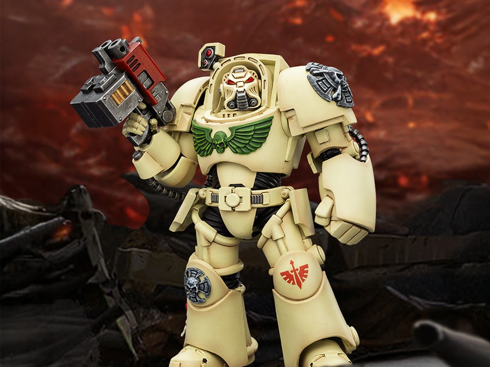 JoyToy Warhammer 40,000 Dark Angels Deathwing Terminator (Ver. 2) with Power Fist and Storm Bolter 1/18 Scale Action Figure - View 2