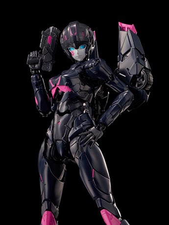 Flame Toys Transformers Furai 39 Black Arcee 6.3-Inch Plastic Model Kit