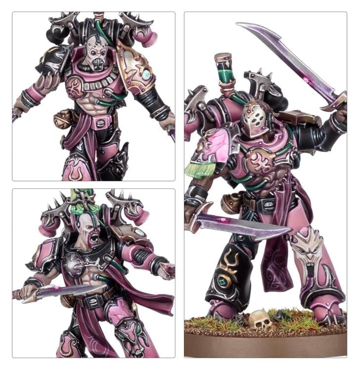 Games Workshop Warhammer 40,000 Emperor's Children Flawless Blades Citadel Plastic Miniatures Set - View 5
