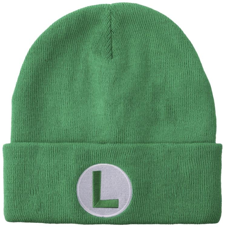 Bioworld Super Mario Embroidered Luigi Cuff Beanie Hat - View 7