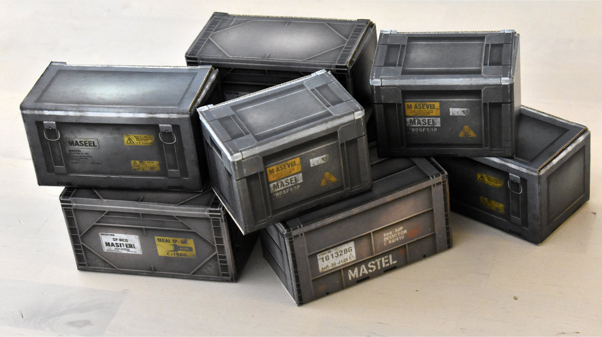 Extreme-Sets Multiverse Collection Rustic Crate Pack 1/12 Scale Cardboard Pop-Up Diorama - View 3
