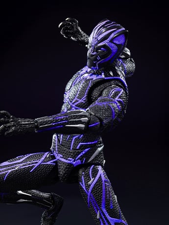 threezero Marvel Infinity Saga DLX Black Panther (Kinetic Energy Charged) 1/12 Scale 7-Inch Action Figure