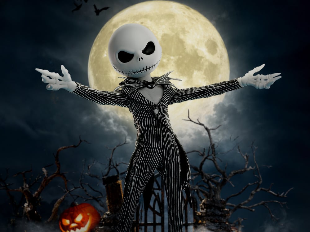Mezco Toyz LDD Presents: The Nightmare Before Christmas Jack Skellington 10-Inch Collectible - View 2
