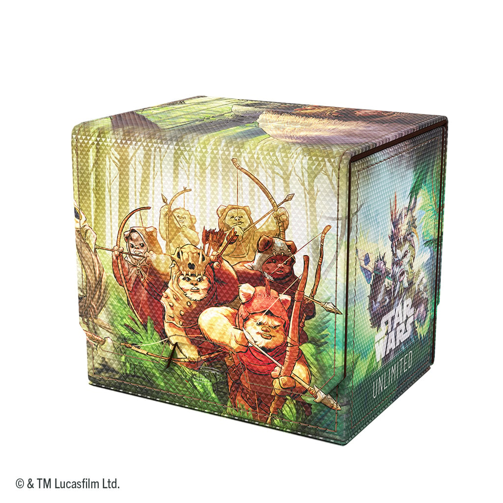 Gamegenic Star Wars: Unlimited Ewoks Deck Pod in Hexafyber Material - View 3