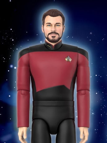 Super7 Star Trek: The Next Generation ULTIMATES! Commander Riker Plastic Action Figure