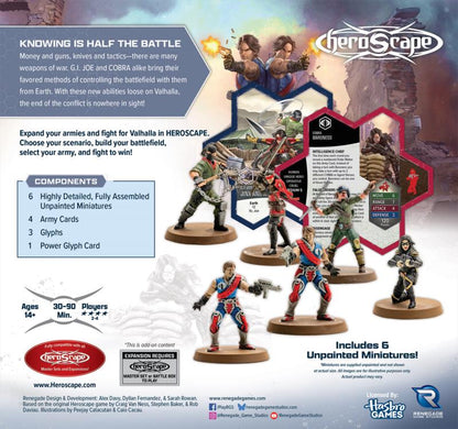 Renegade Game Studios G.I. Joe Heroscape Strike Forces Army Expansion (Unpainted) - View 3