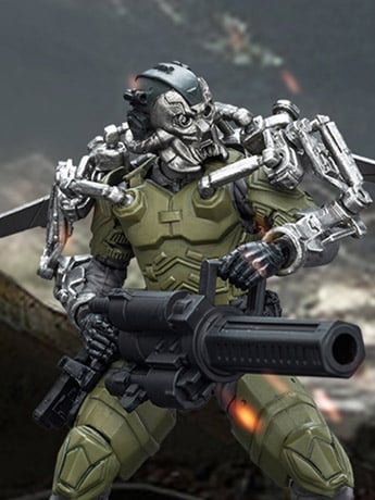 JoyToy Military Figures Army Builder Promotion Pack Figure 29 Lone Wolf with Exoskeleton 1/18 Scale Action Figure