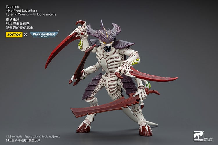 JoyToy Warhammer 40K Tyranids Hive Fleet Leviathan Tyranid Warrior with Bonesword 1/18 Scale Action Figure - View 3