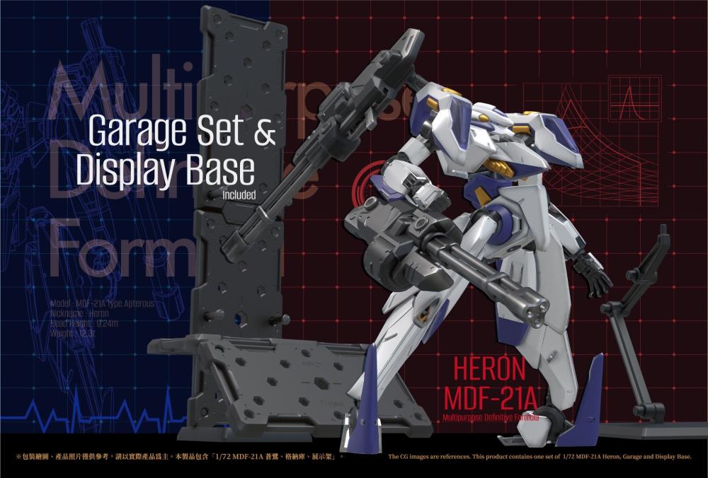 Model Oasis Megutori Multipurpose Definitive Formula MDF-21A Heron 1/72 Scale Model Kit - View 5