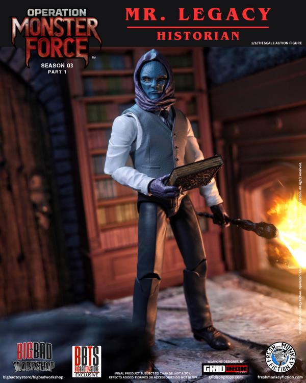 BigBadWorkShop Operation: Monster Force Season 03 Part 1 Mr. Legacy 1/12 Scale Action Figure - View 3