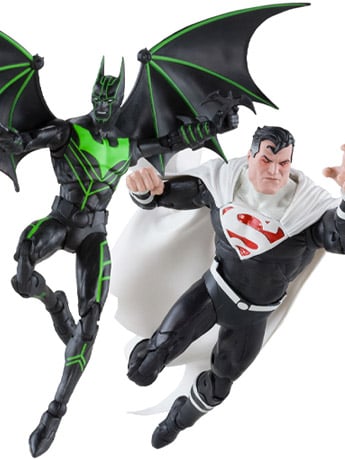 McFarlane Toys DC Multiverse Batman Beyond Comic Batman vs. Justice Lord Superman Action Figure Two-Pack