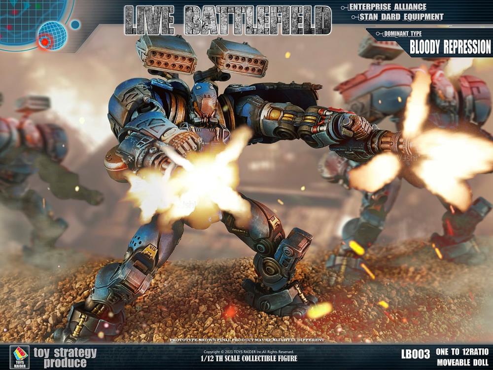 Toys Raider Live Battlefield Conqueror Mecha Dominant Type Bloody Repression 1/12 Scale Figure - View 10