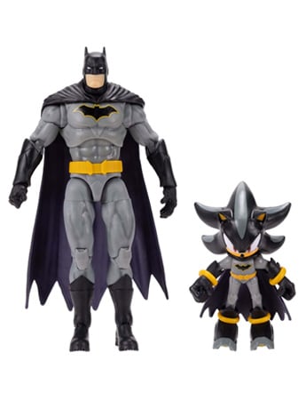 Jakks Pacific DC Comics x Sonic the Hedgehog Shadow & Batman Action Figure Two-Pack