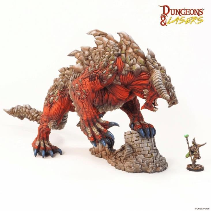 Archon Studios Dungeons & Lasers Tarrasque Plastic Miniature - View 3