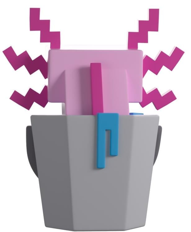 YouTooz Minecraft Axolotl 4-Inch Collectible Vinyl Figure - View 4