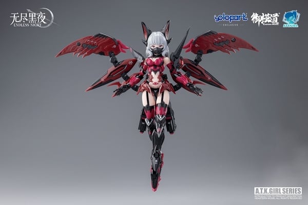 Eastern Model A.T.K. Girl Endless Night Vampire Camilla 1/12 Scale Model Kit, 6.69-Inch - View 3