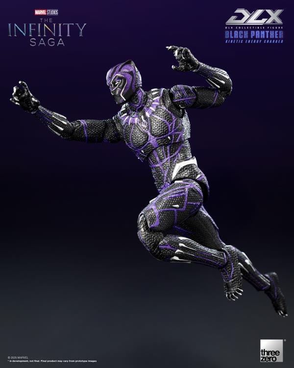 threezero Marvel Infinity Saga DLX Black Panther (Kinetic Energy Charged) 1/12 Scale 7-Inch Action Figure - View 4