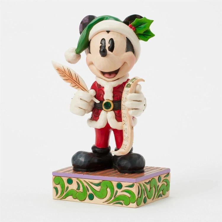 Enesco Mickey Mouse Disney Traditions Twenty Years of Magic Santa Mickey with List by Jim Shore 8-Inch Resin Figurine - View 3