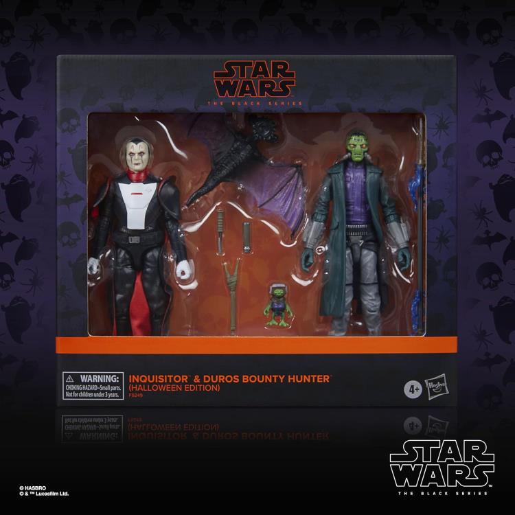 Hasbro Star Wars: The Black Series Inquisitor and Duros Bounty Hunter Halloween Edition Two-Pack - View 11