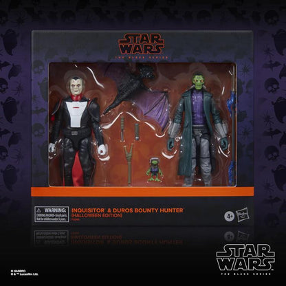 Hasbro Star Wars: The Black Series Inquisitor and Duros Bounty Hunter Halloween Edition Two-Pack - View 11