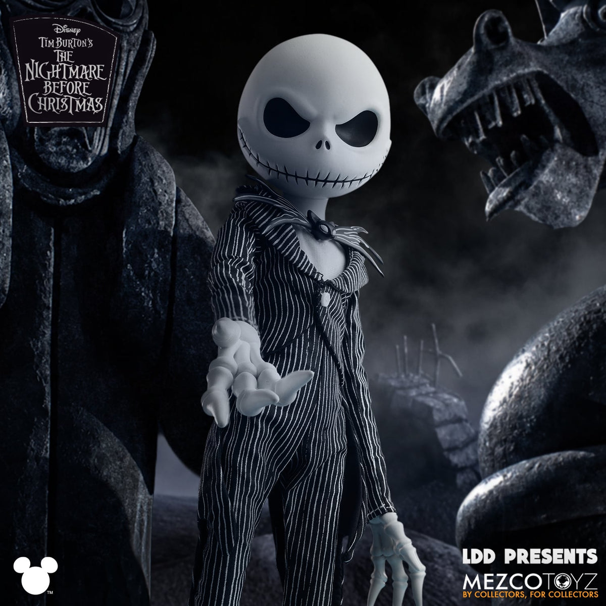 Mezco Toyz LDD Presents: The Nightmare Before Christmas Jack Skellington 10-Inch Collectible - View 8