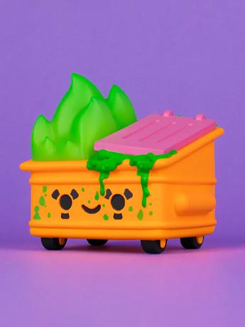 100% Soft Dumpster Fire Toxic Waste Radioactive Orange Edition 3.5-Inch Vinyl Figure