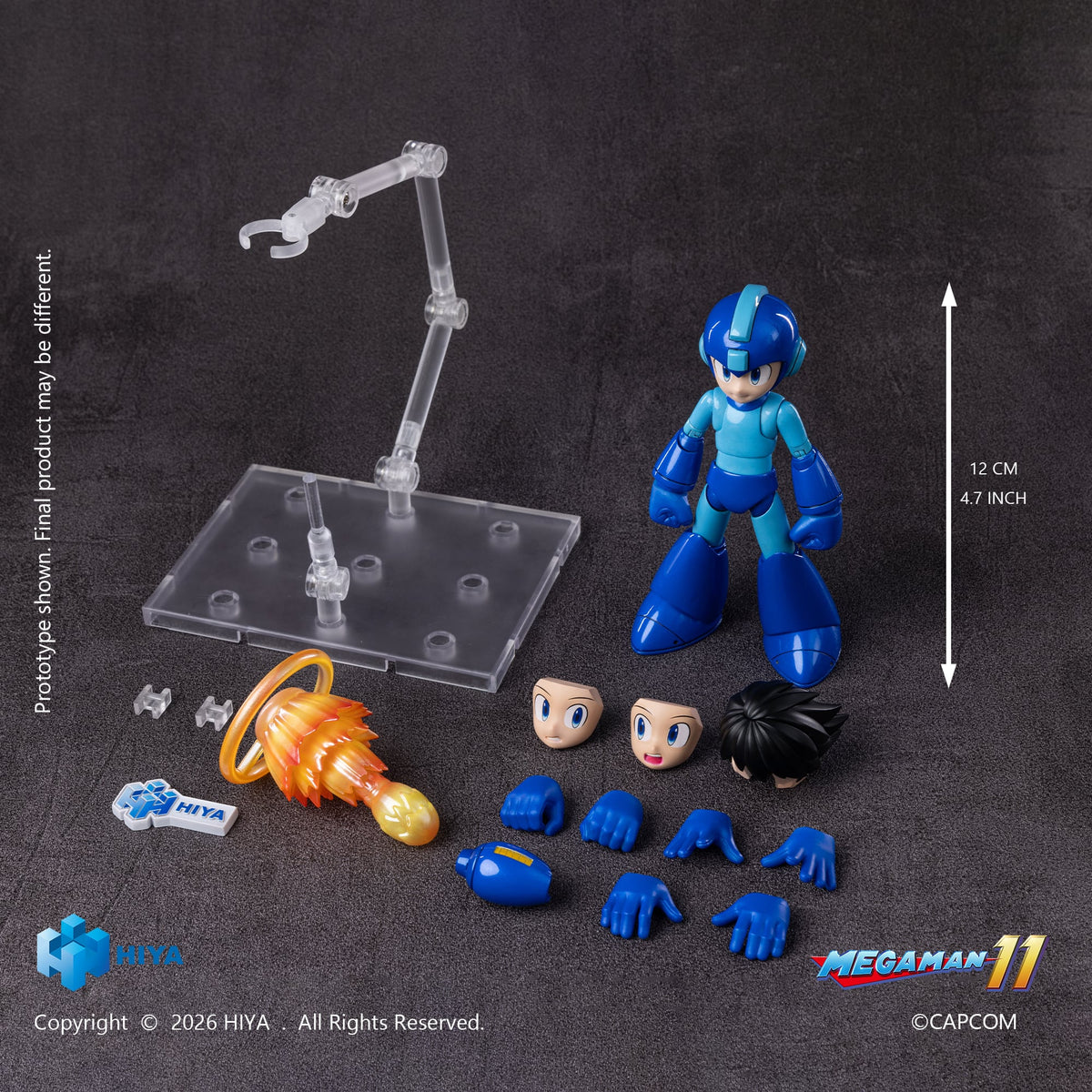 Hiya Toys Mega Man 11 Exquisite Basic Mega Man 4.7-Inch Action Figure - View 12