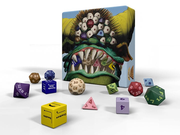 Exalted Funeral Monty Python's Black Beast Dice Set - View 2