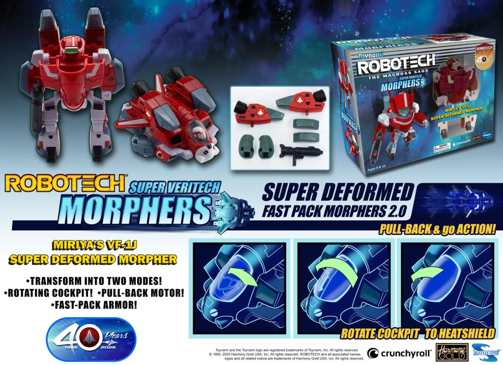 Toynami Robotech Super Veritech Morphers 2.0 40th Anniversary Random Super Deformed Figure - View 5